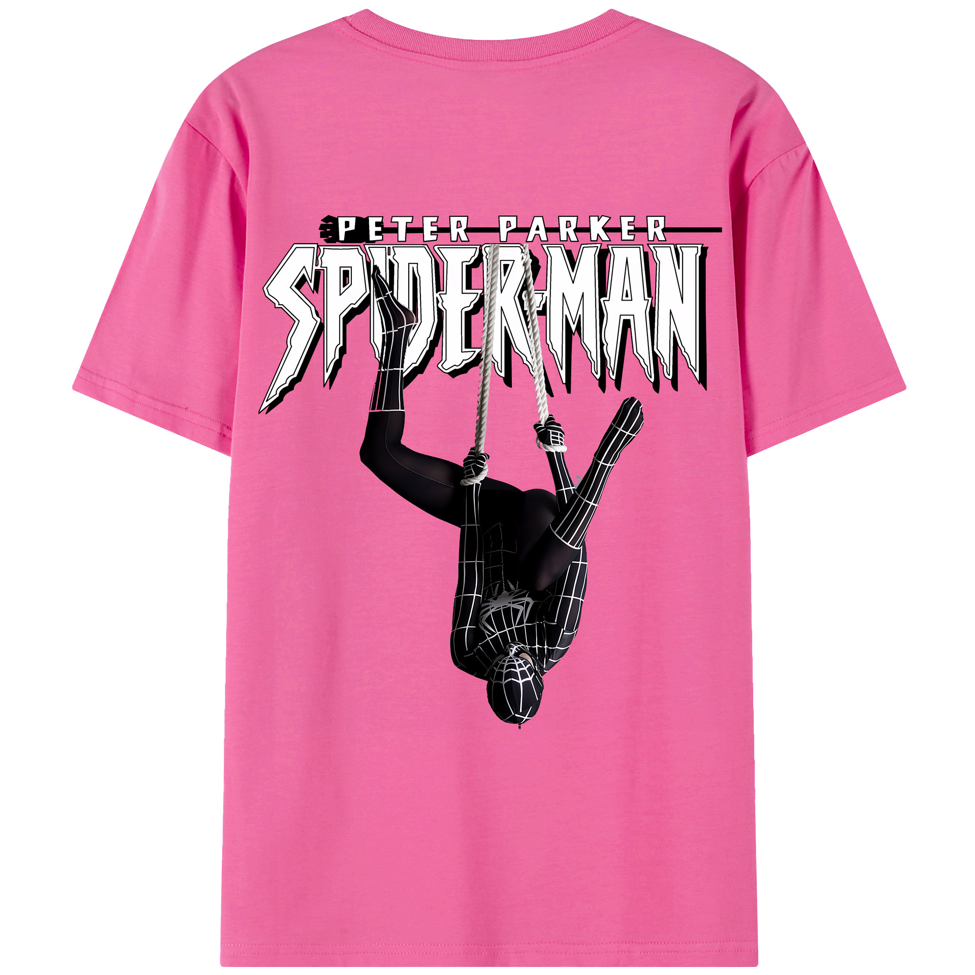 （画像用） Spider Man スパイダーマン レディース半袖Tシャツ(バックプリント)